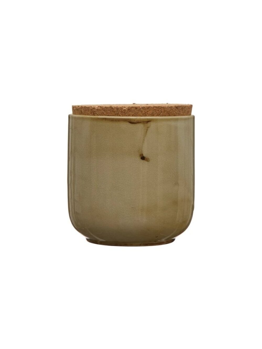 Stoneware Jar with Cork Lid NEW Home Decor Kitchen Bathroom Canister Storage